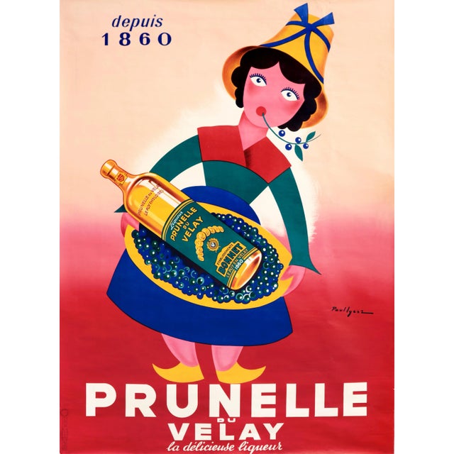 1950's Original French Poster, Prunelle Du Velay - Paul Igert For Sale - Image 9 of 9