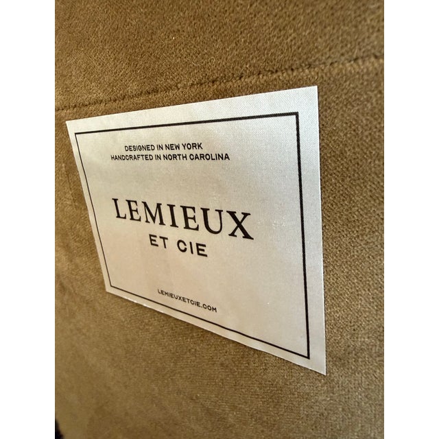 Lemieux Et Cie Queen Velvet Bed Frame For Sale In New York - Image 6 of 6