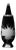 Black Lidded Vase No. 36 by Alessandro Mendini for Alessi, Germany For Sale