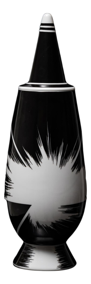 Black Lidded Vase No. 36 by Alessandro Mendini for Alessi, Germany