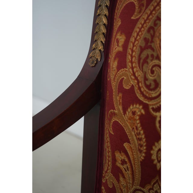 Antique 19th C. French Empire Bronze Mounted Settee Loveseat For Sale - Image 11 of 18