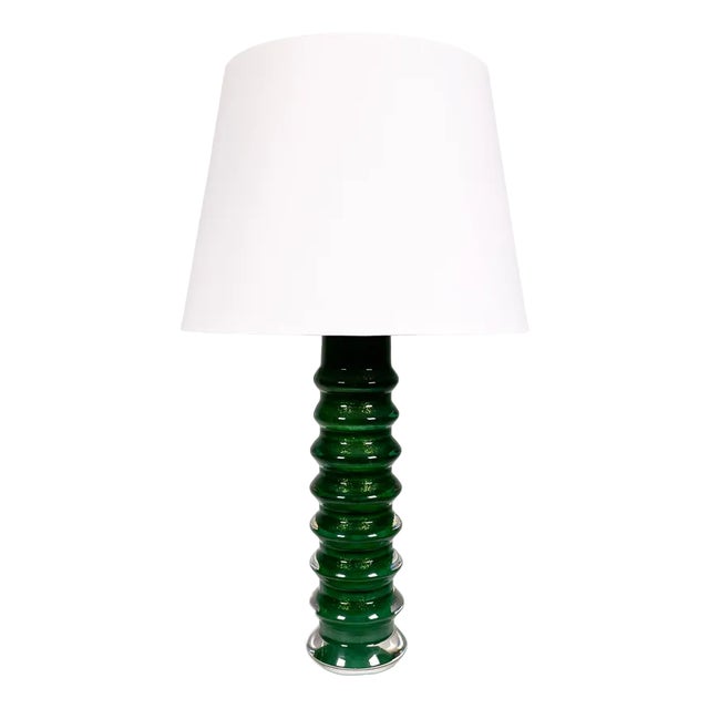 Scandinavian Glass Table Lamp by Carl Fagerlund for Orrefors, 1960s For Sale
