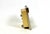 Gold French Brutalist Steel and Brass Table Clock from Seiko, Japan, 1980s For Sale - Image 8 of 14
