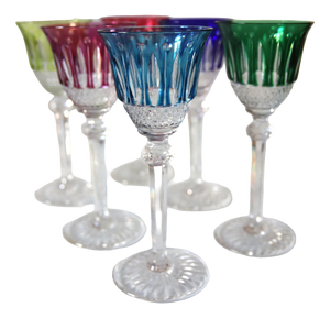 Crystal Tommy Glasses from Saint-Louis, 1930s, Set of 6