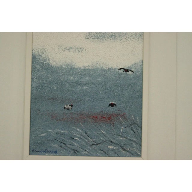 Bruno Wiklund, Orrtupparna Samlas (The Black Grouse Gather), 1985, Oil on Canvas, Framed For Sale - Image 8 of 11