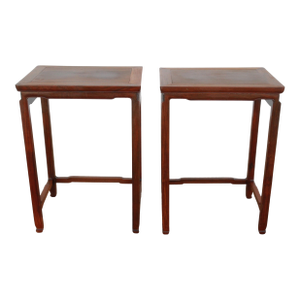Pair of Asian Style End Tables