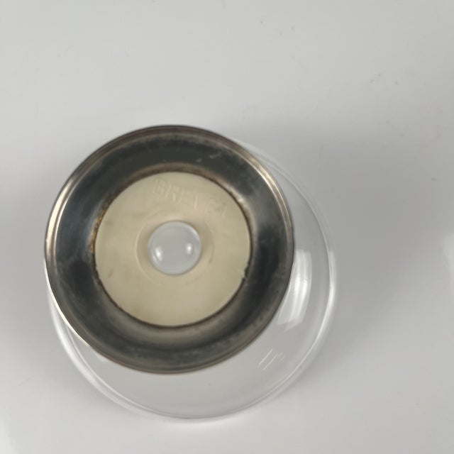 Vintage Dessert Cups in Glass and Metal, 1960s, Set of 10 For Sale - Image 10 of 13