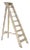 Antique Italian Beige Wood Ladder, 1920s For Sale