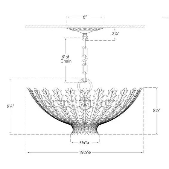 Transitional AERIN for Visual Comfort Signature Hampton Small Chandelier in Burnished Silver Leaf For Sale - Image 3 of 3