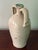 Antique Rustic European Hand Painted Pottery Jug With Handles For Sale - Image 6 of 11