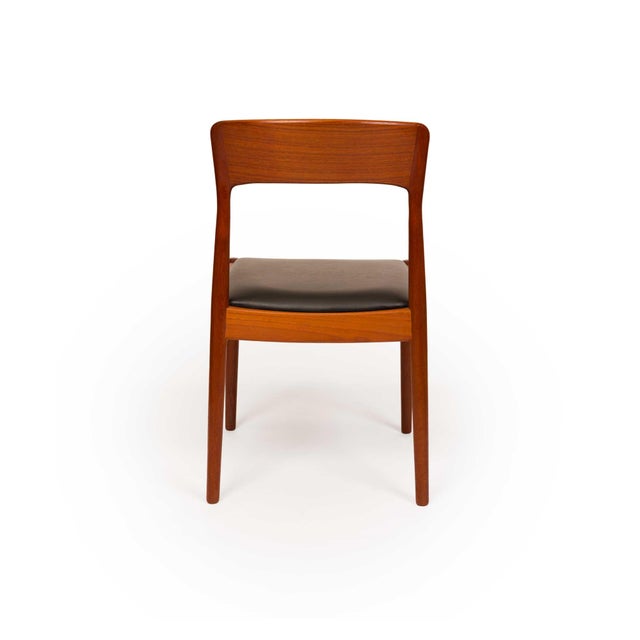 Wood Henning Kjaernulf Model 26 Dining Chairs for Korup Stolefabrik, 1960s Set of Six For Sale - Image 7 of 9