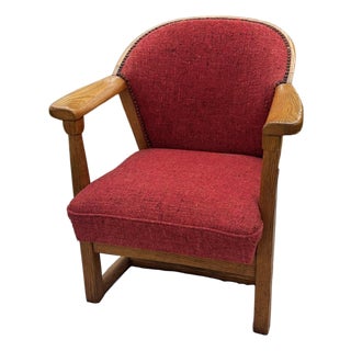 Mid-Century Armchair British Oak by Jamestown Lounge For Sale