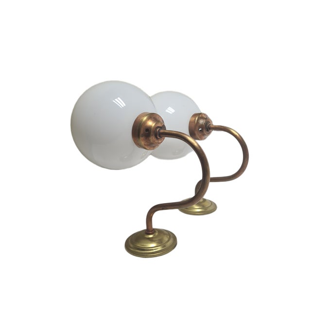 Art Deco Sconces, Poland, 1950s, Set of 2 For Sale - Image 4 of 10