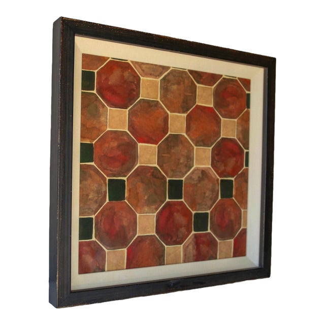 Museum Art Print Titled - Octagonal Textures 12 For Sale
