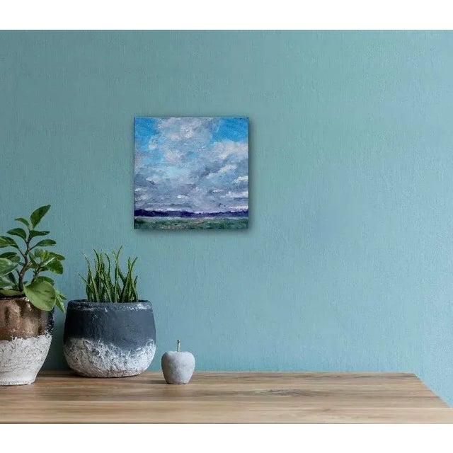 2020s Nevada Cloudscape, Landscape Oil Painting For Sale - Image 5 of 7