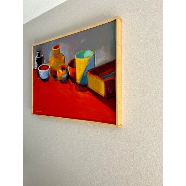 Still Life Painting Signed William Hannum Rich Colors California Artist For Sale - Image 10 of 13