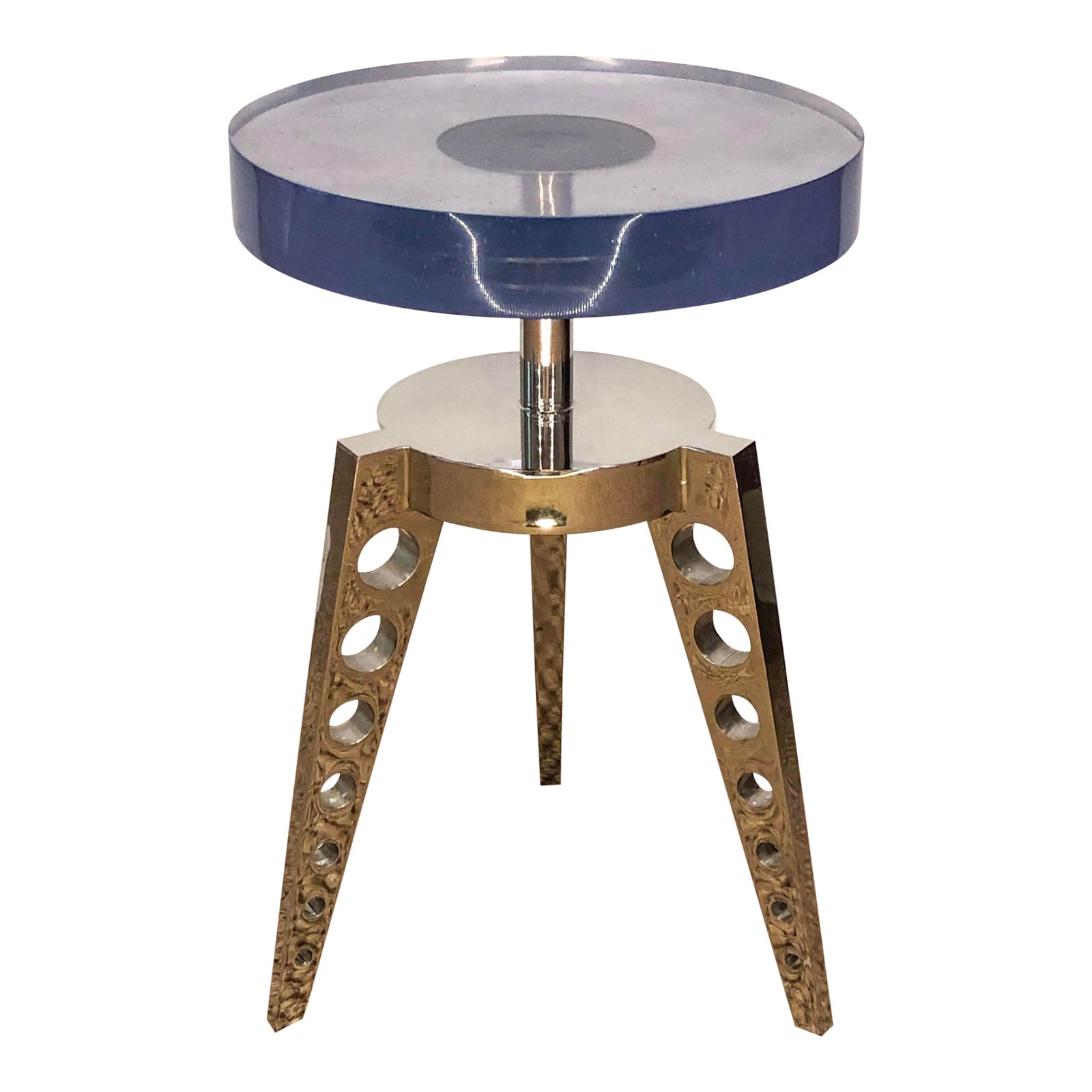 Industrial Rocket Side Table | Chairish