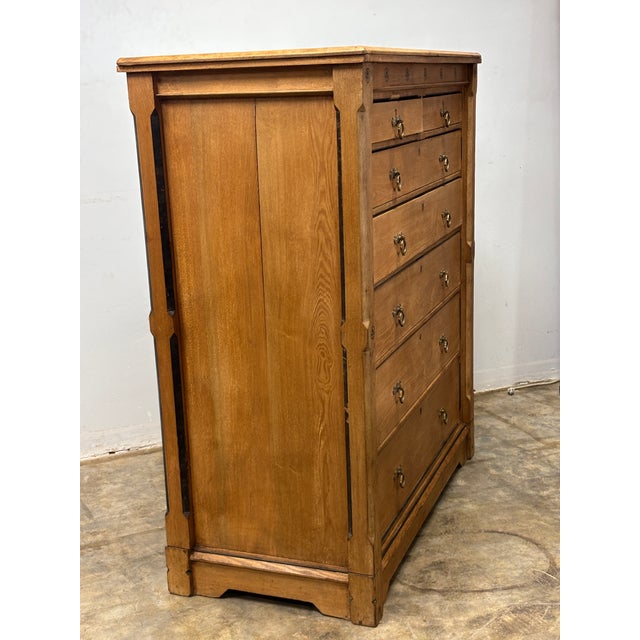 English 19th Century English Oak Chest of Drawers For Sale - Image 3 of 8