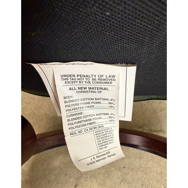 Vintage Leather Ekornes “Consul” Stressless Lounge Chair Recliner in Hunter Green For Sale - Image 9 of 12
