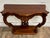 French Vintage Carved Mahogany Serpentine Console Table Hall Table Entryway Table For Sale - Image 3 of 10