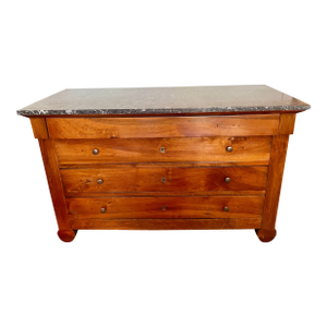 19th C. Louis Phillippe Three Drawer Chest