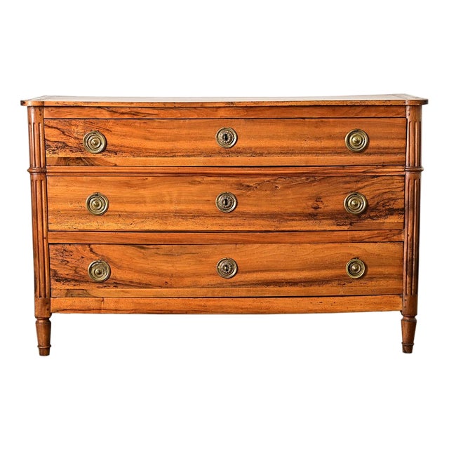 French Walnut 19th Century Louis XVI Style Commode For Sale