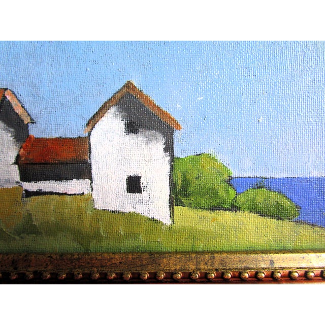 Framed North Coast Cottage 4x6 Lynne French Pacific Landscape For Sale - Image 4 of 4