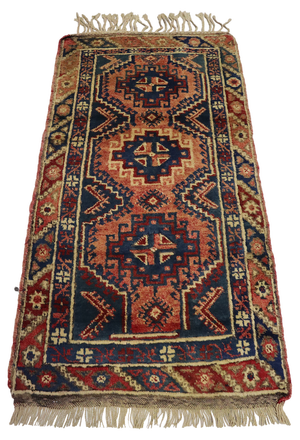 Vintage Turkish Hand Knotted Rug, 1950s