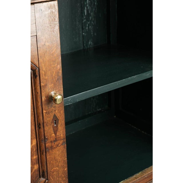Antique English Oak Cabinet, 1700s For Sale - Image 10 of 12
