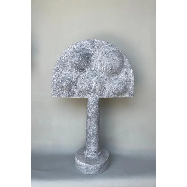 Heraldic form marble sculpture by tom von kaenel dimensions: d 8 x w 41 x h 60 cm materials: marble tom von kaenel,...