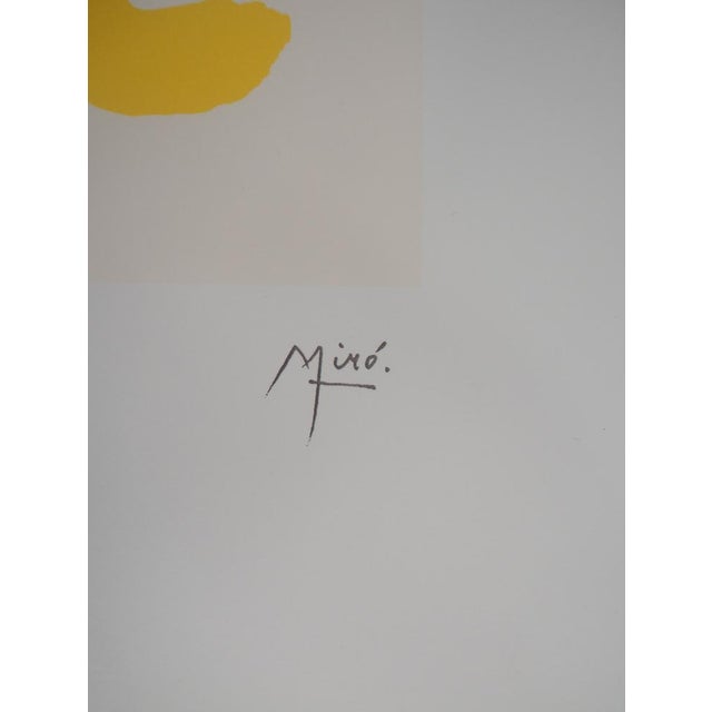 After Joan Miro, Surrealist Woman and Her Children, Lithograph For Sale - Image 5 of 6