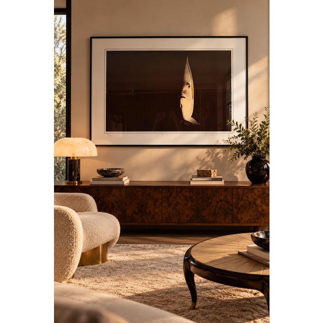 Striking large-scale 1980s fine art photograph titled “Angel Profile” by David Leach. This captivating composition...