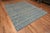 Charming Modern Geometric Light Sky blue Background Tribal Contemporary Area Rug, Country of origin: Central Asia, Circa...