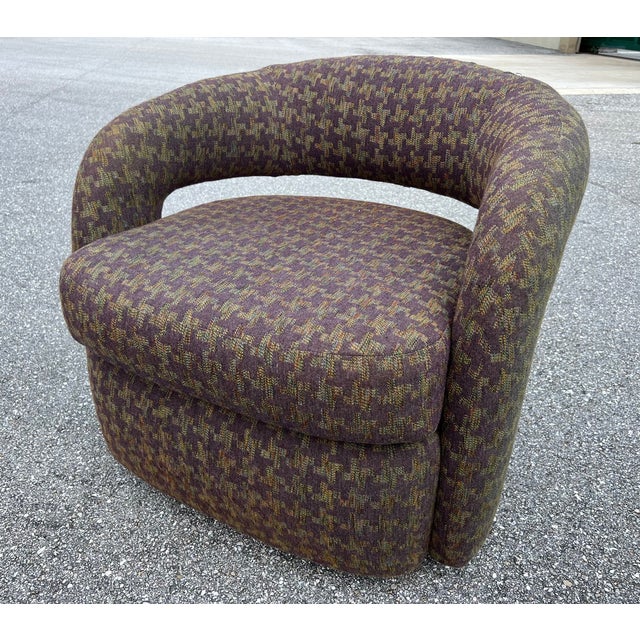 Mid-Century Modern Weiman "Targa" Swivel Lounge Chairs For Sale - Image 3 of 10