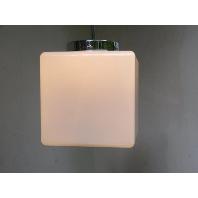 Vintage Bauhaus Style Cube Ceiling Lamp by Walter Kostka for Atrax-Gesellschaft For Sale - Image 12 of 18