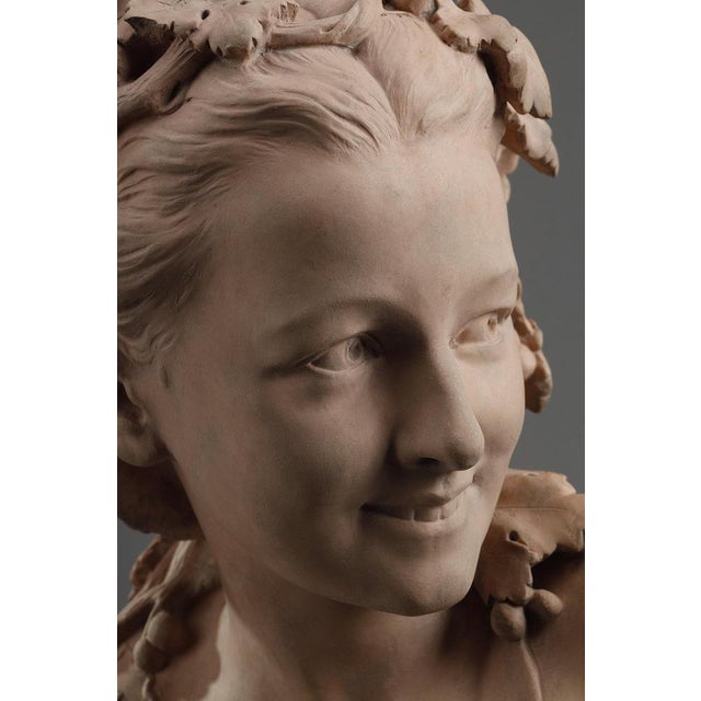 Gold Jean-Baptiste Carpeaux, Bust Sculpture, 1870, Terracotta For Sale - Image 8 of 18
