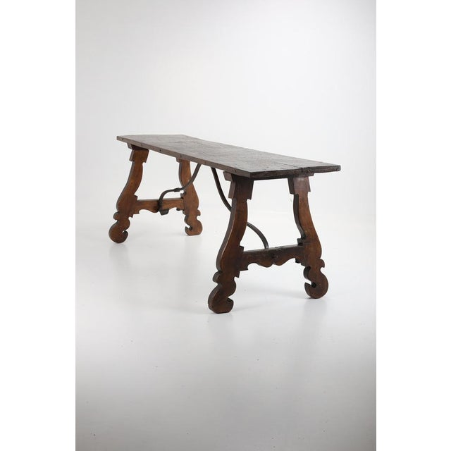 Antique Baroque Oak Table, 1760 For Sale - Image 4 of 15