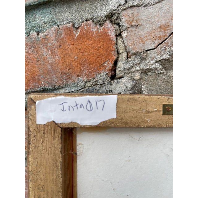 Black Antique Italian Grand Tour Style Intaglio in 1880s Pine Frame For Sale - Image 8 of 8