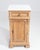 French Provincial Early 20th Century French Oak Marble-Top Side Table For Sale - Image 3 of 15
