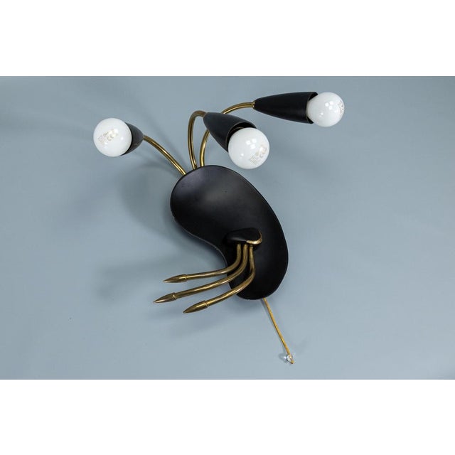 Mid-Century Modern Italian Three-Light Wall Lamp in the style of Stilnovo, 1960s For Sale - Image 16 of 18