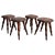 Gold Italian Walnut Stools with Carved Turned Legs, 1890s, Set of 4 For Sale - Image 8 of 8