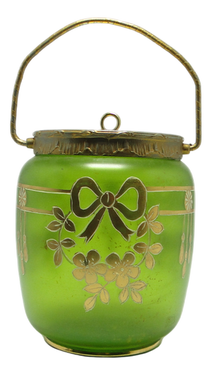 German Art Nouveau Biscuit Box, 1890s