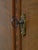 Vintage Marble Top Demilune Linen Cabinet For Sale - Image 12 of 17