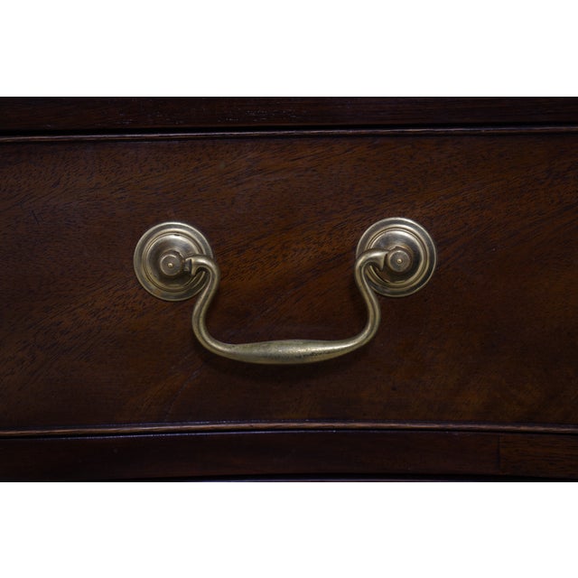 Baker Mahogany Serpentine 4 Drawer Chest For Sale - Image 11 of 16