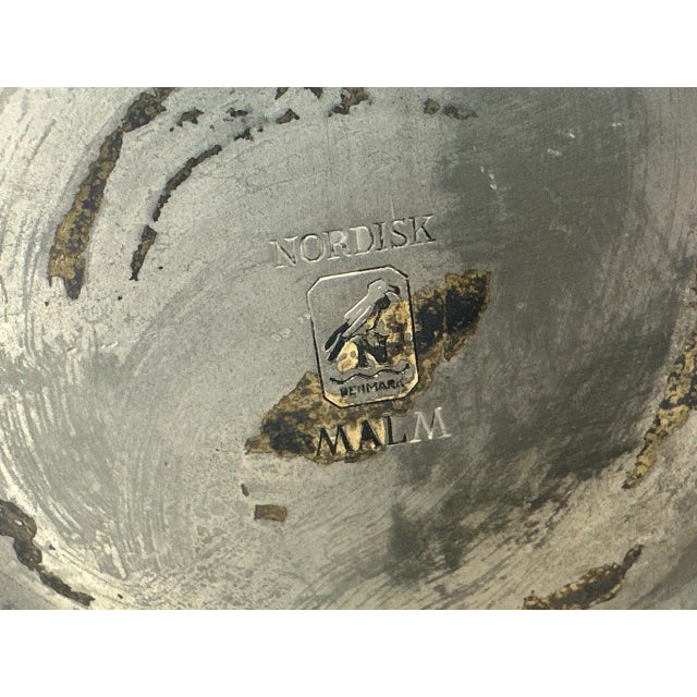 Silver Art Deco Danish Jar with Rooster from Nordisk Malm, 1930s For Sale - Image 8 of 9