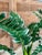 Green Pair Tropical Coastal Canvas Parrot Palms For Sale - Image 8 of 10