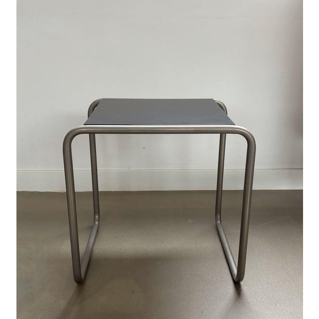 Minimalistic, bauhaus side table c 4-a designed by marcel breuer for tecta, originally designed in 1925/26. The c 4-a can...