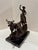 1940s Western Bronze Cowboy Roping Cattle Sculpture Signed Charles M Russell Style on Marble Base For Sale - Image 4 of 8