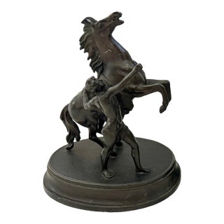 Vintage Spelter Horse Sculpture For Sale