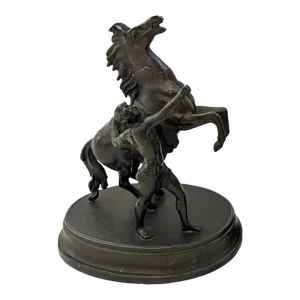 Vintage Spelter Horse Sculpture